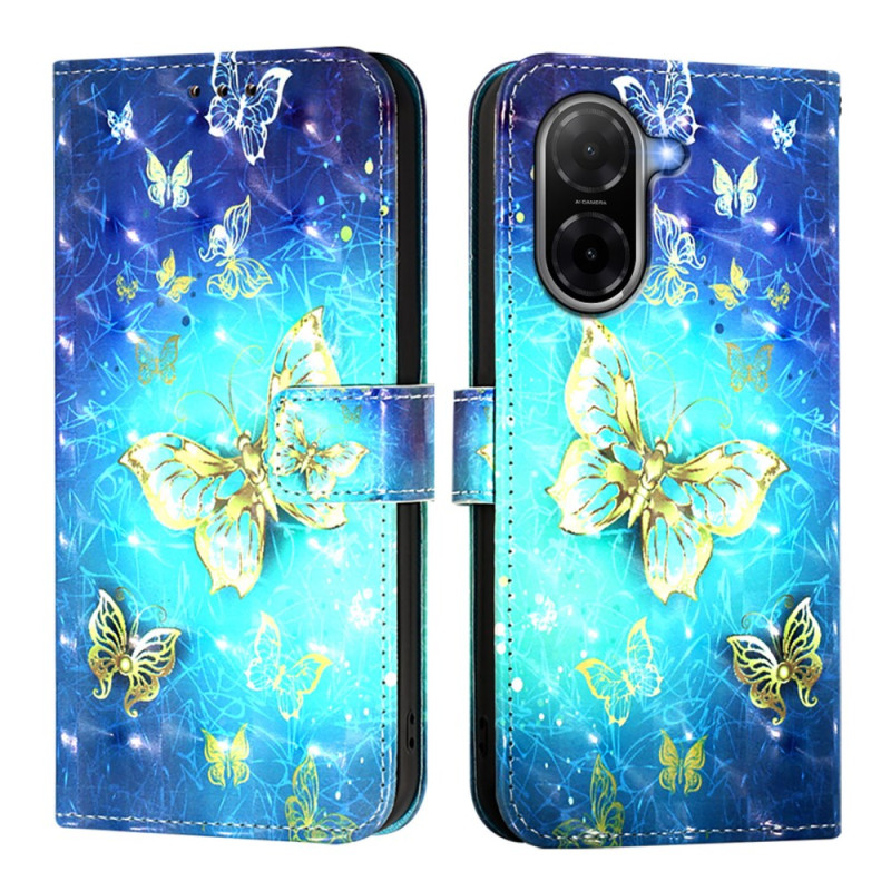 Cover Poco C71 Golden butterflies