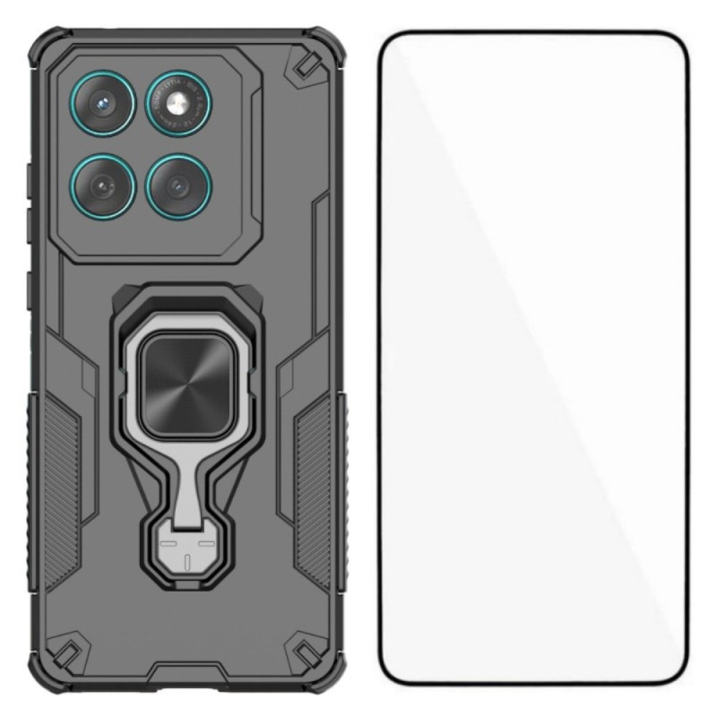 Cover Motorola Edge 60 Fusion 5G Stand and Tempered Glass