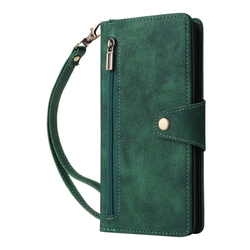 Case Xiaomi Redmi Note 14 Pro 4G Wallet with Zip and Strap