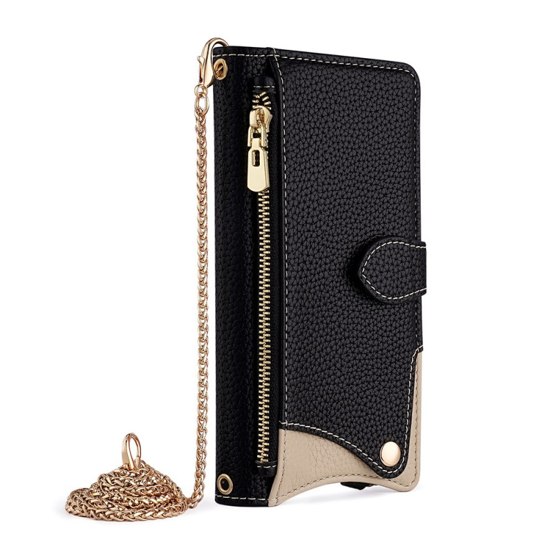 Case Xiaomi Redmi Note 14 Pro 4G Wallet Two-tone with Chain