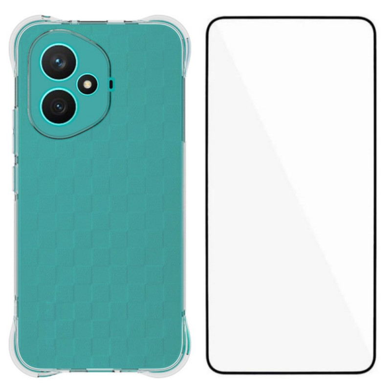 Coque Honor 400 5G Transparente Renforcée avec Protecteur Écran en Verre Trempé