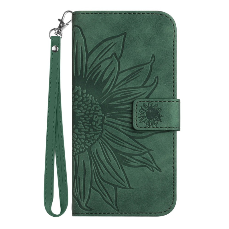Housse Honor 400 5G Empreinte Tournesol à Lanière