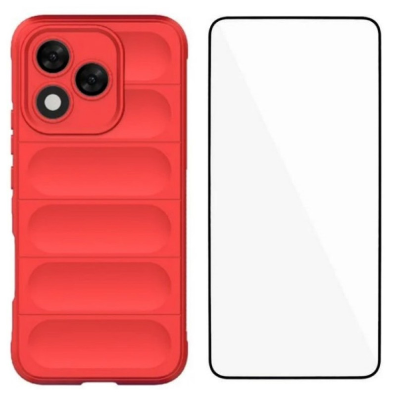 Honor 400 Lite Non-Slip Case with Tempered Glass Screen Protector