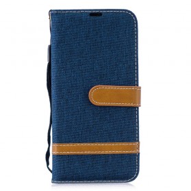 Honor 10 Lite / Huawei P Smart 2019 Fabric and Leather Effect Strap Case