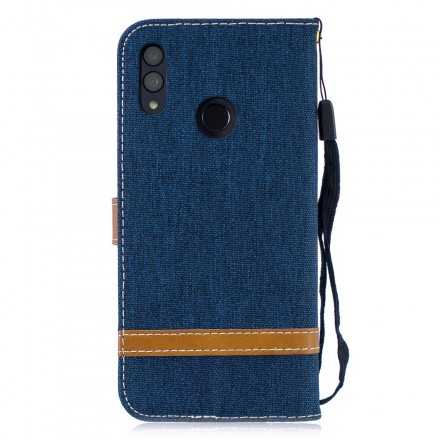 Honor 10 Lite / Huawei P Smart 2019 Fabric and Leather Effect Strap Case