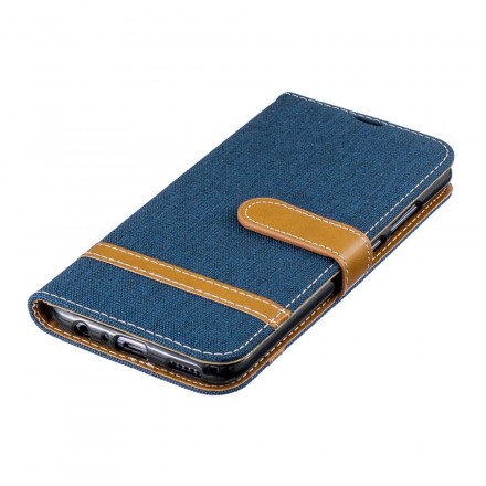 Honor 10 Lite / Huawei P Smart 2019 Fabric and Leather Effect Strap Case
