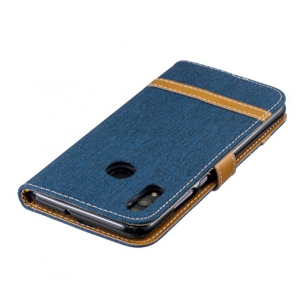 Honor 10 Lite / Huawei P Smart 2019 Fabric and Leather Effect Strap Case