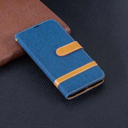 Honor 10 Lite / Huawei P Smart 2019 Fabric and Leather Effect Strap Case