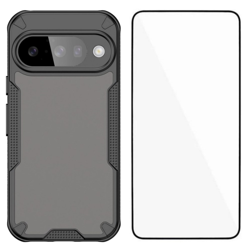 Google Pixel 10 Frosted Cover with Tempered Glass Screen Protector