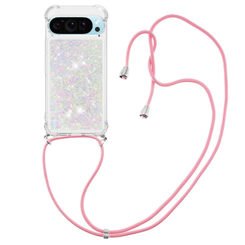 Google Pixel 10 Pro XL Glitter Drawstring Cover