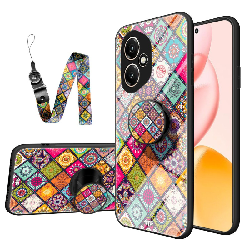 Honor 400 Tempered Glass Case Support and Patchwork Strap