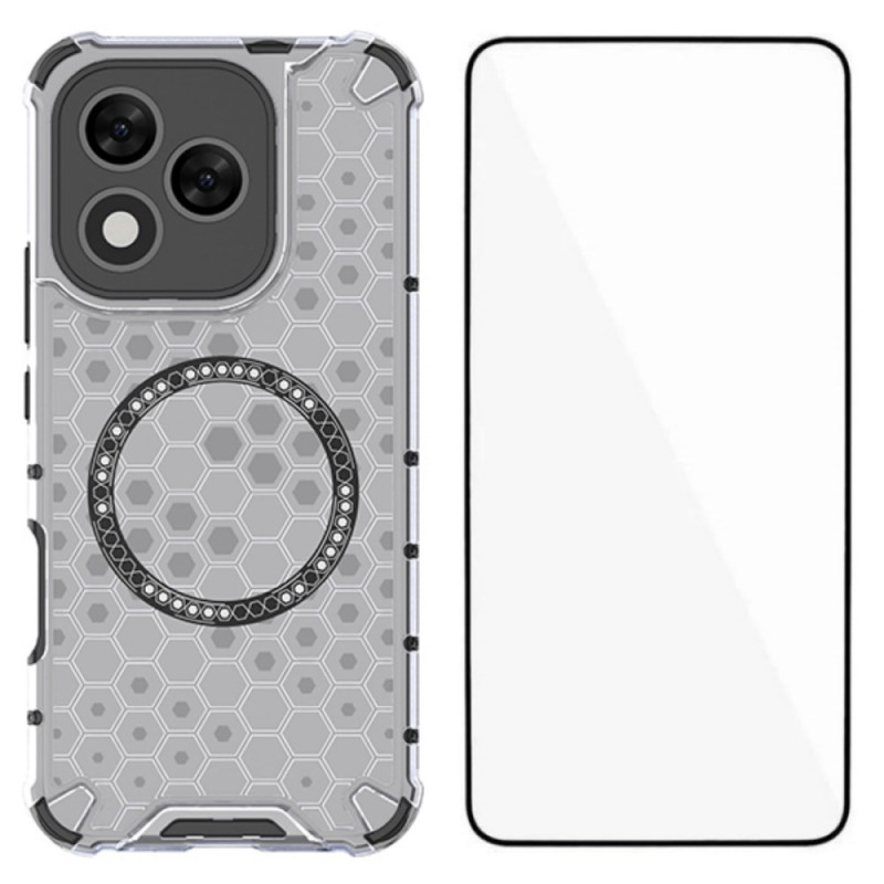 Honor 400 Lite Compatible MagSafe Honeycomb Case with Screen Protector
