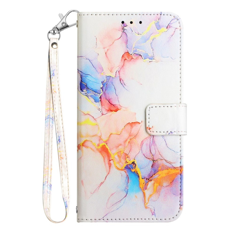 Motorola Edge 60 Pro Marble Effect Lanyard Case
