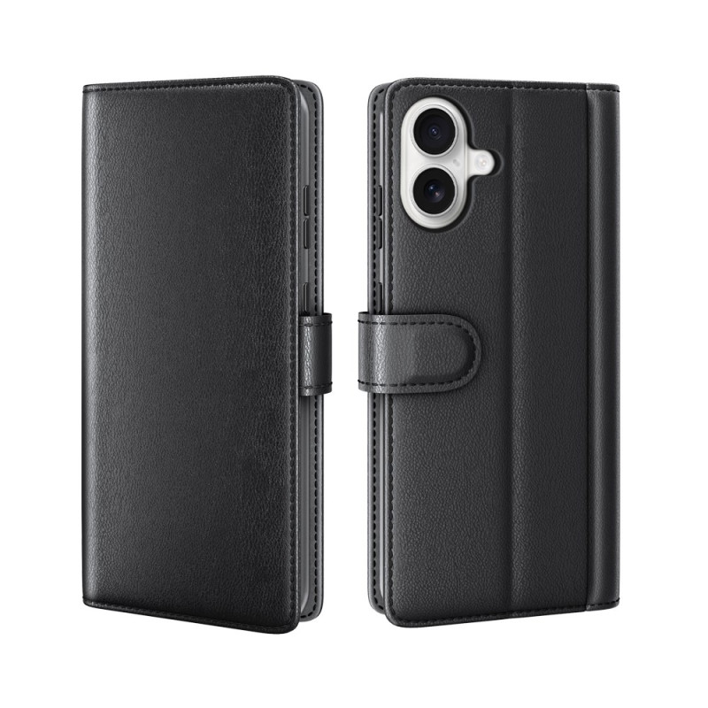 Housse iPhone 17 Portefeuille Cuir Véritable