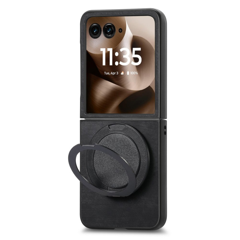 Motorola Razr 60 Ultra Suede Effect Case with Rotating Support