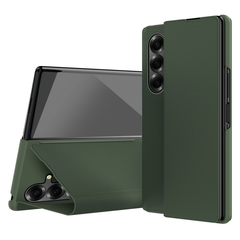 Samsung Galaxy Z Fold 7 Leather-effect Case with Integrated Stand