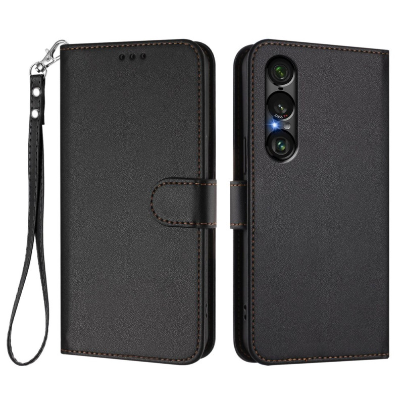 Sony Xperia 1 VII Leather-effect Case with Strap