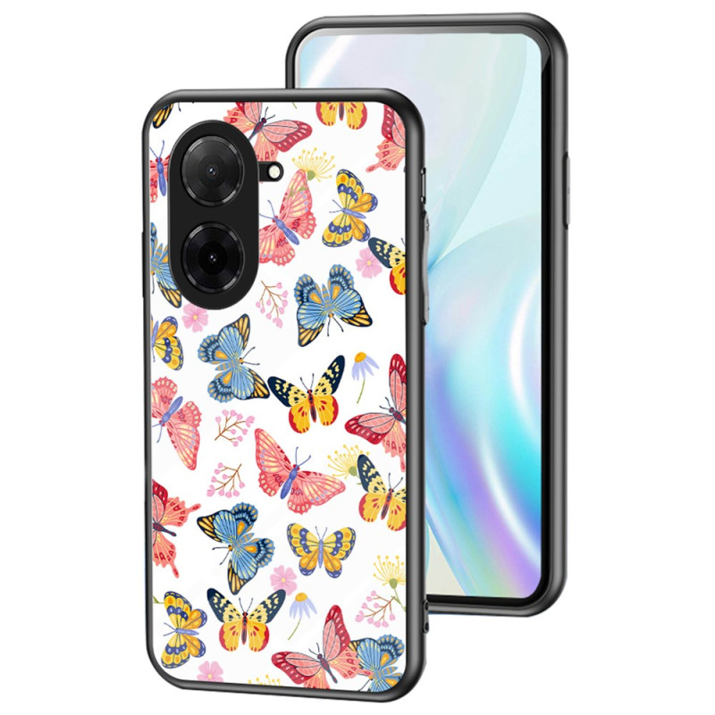 Case Poco C71 Tempered Glass Butterflies