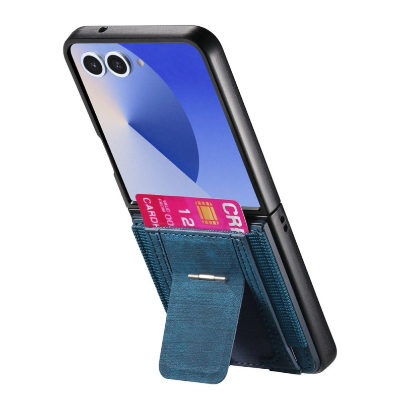 Samsung Galaxy Z Flip 7 Case Retro Stand and Card Holder