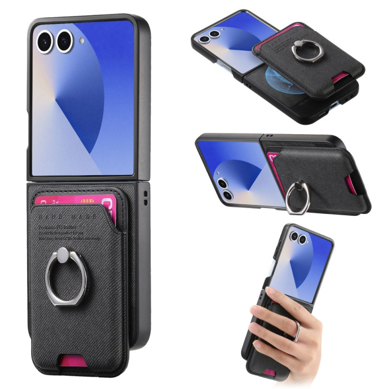 Samsung Galaxy Z Flip 7 MagSafe Compatible Case with Detachable Card Holder