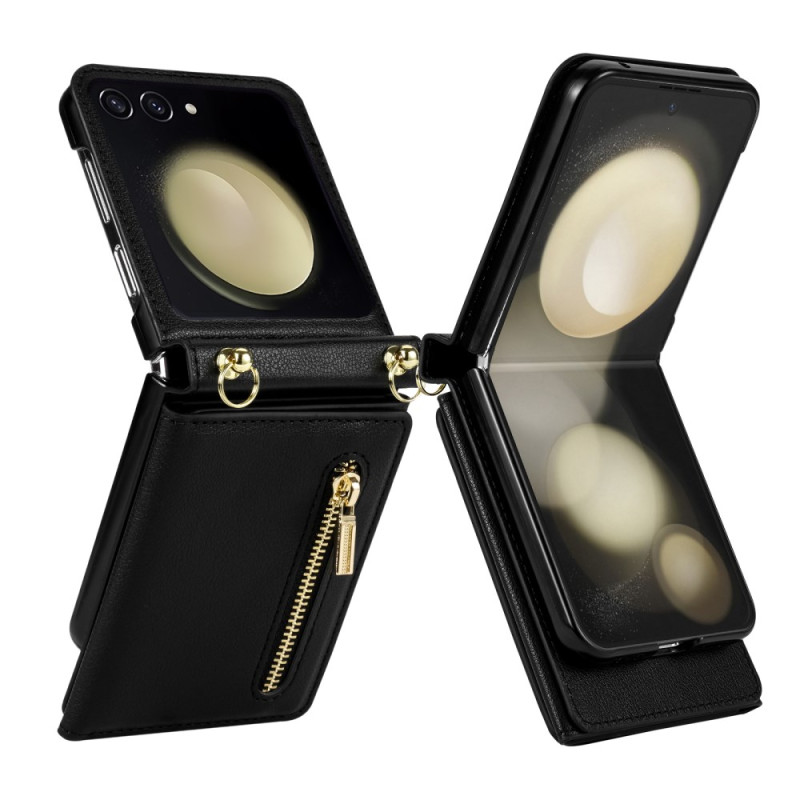 Samsung Galaxy Z Flip 7 RFID Wallet Case and Shoulder Strap