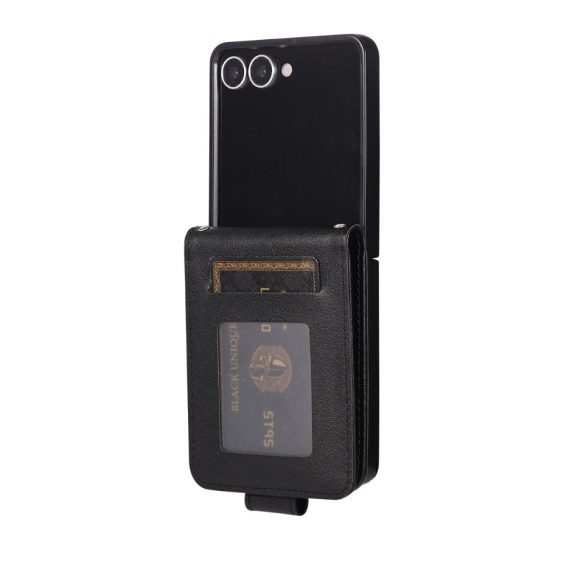 Samsung Galaxy Z Flip 7 Simulated Leather Card Case