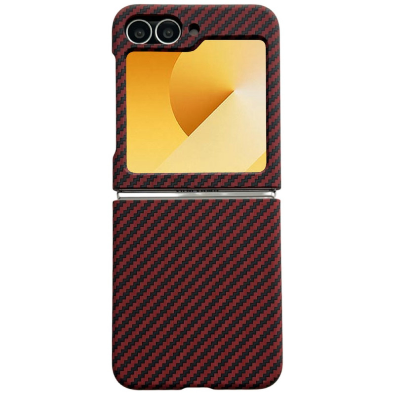 Samsung Galaxy Z Flip 7 FE / Z Flip 6 Magnetic Case Carbon Fibre Texture