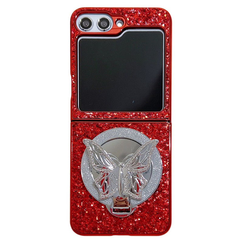 Case Samsung Galaxy Z Flip 7 FE / Z Flip 6 Butterfly-Support Strass