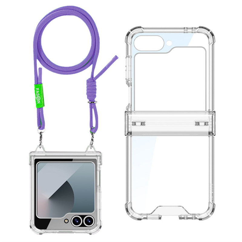 Samsung Galaxy Z Flip 7 FE / Z Flip 6 Transparent String Case
