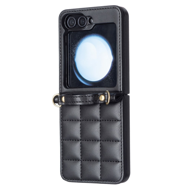 Samsung Galaxy Z Flip 7 FE / Z Flip 6 Classic Padded Case with Shoulder Strap