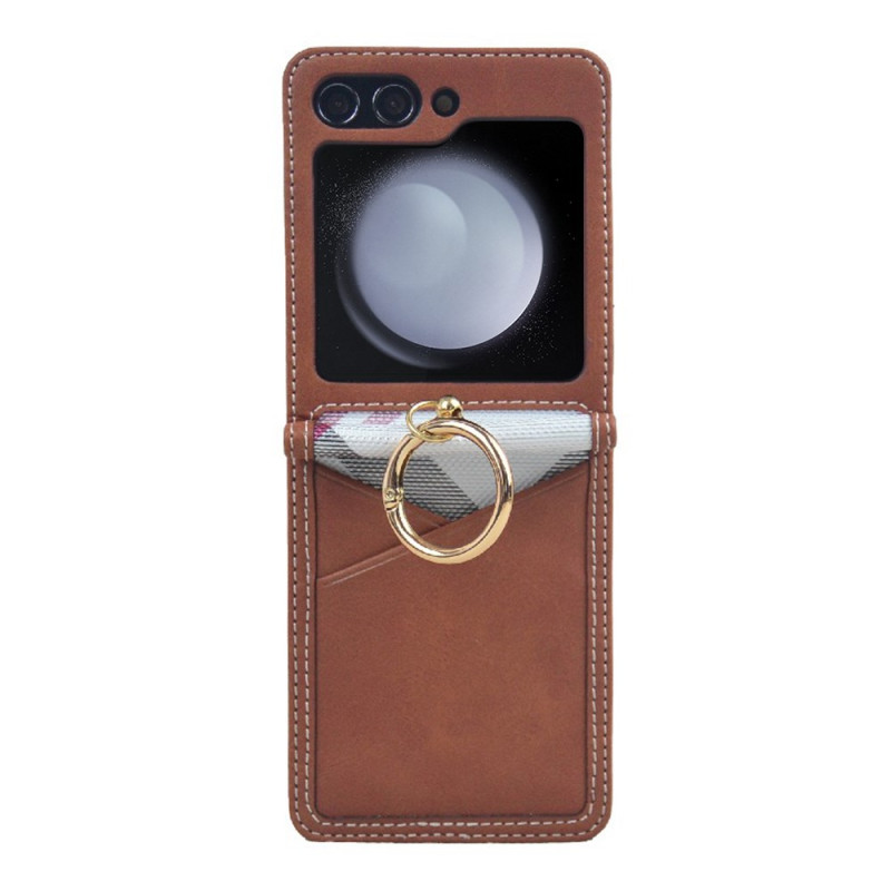 Cover pSamsung Galaxy Z Flip 7 FE / Z Flip 6 Card Holder and Metal Ring