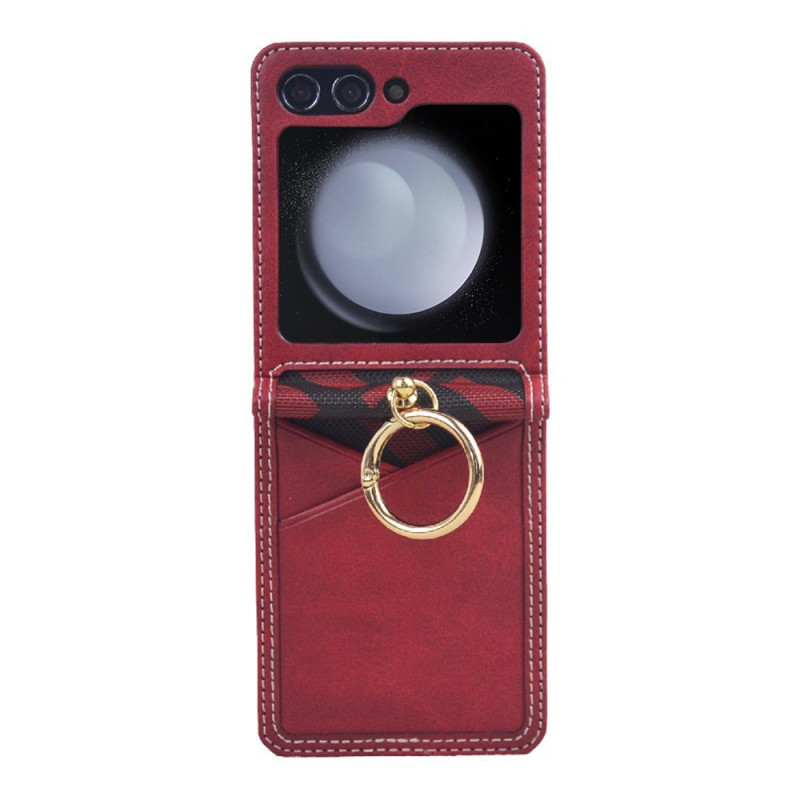 Cover pSamsung Galaxy Z Flip 7 FE / Z Flip 6 Card Holder and Metal Ring