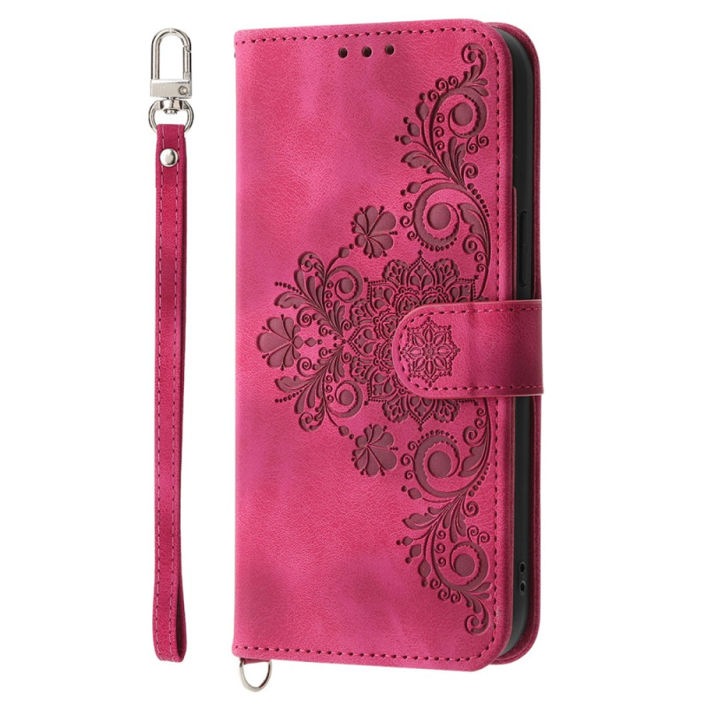 Oppo Reno 14 Pro 5G Suede Lace Case with Strap and Shoulder Strap