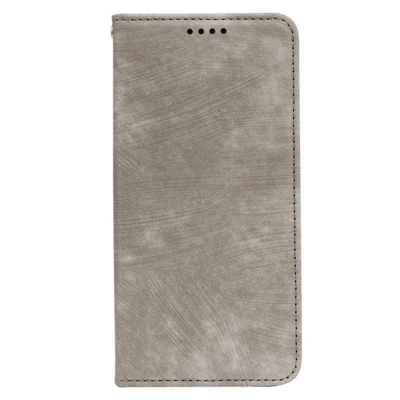 Flip Cover Oppo Reno 14 F 5G Vintage Suede Effect