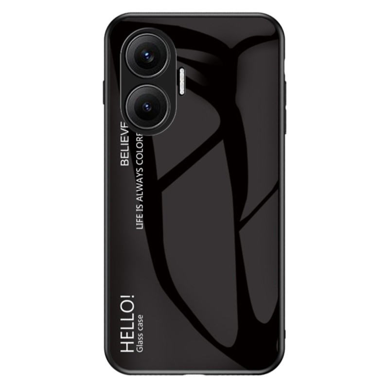 Poco F7 Case Hello Tempered Glass