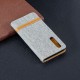 Cover Huawei P30 Fabric and Leather effect with strap