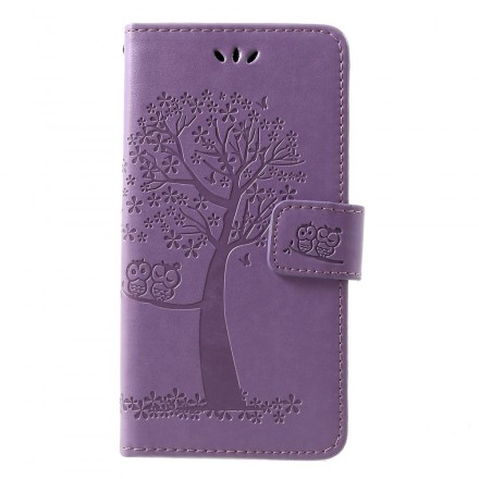 Case Huawei P30 Tree and Owls with Strap