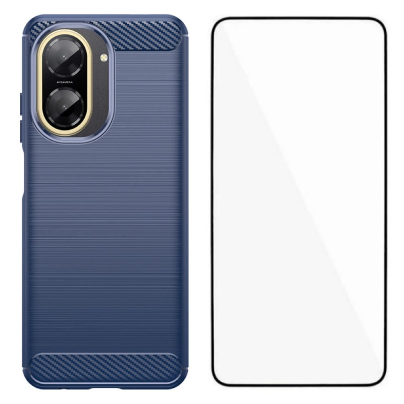 Xiaomi Redmi A5 Brushed Carbon Fibre Case with Screen Protector