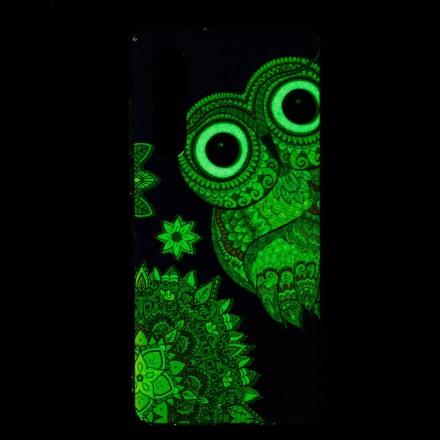 Case Huawei P30 Hibou Mandala Fluorescent