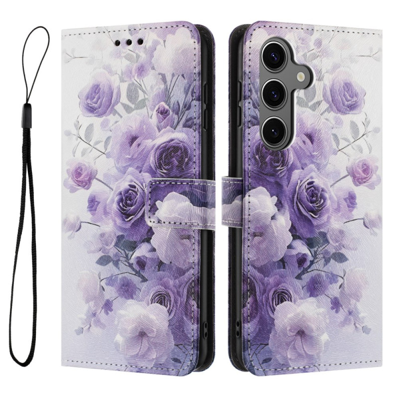 Samsung Galaxy S25 FE Case Purple Roses