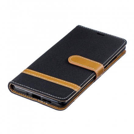 Huawei P30 Pro Fabric and Leather Effect Case with Strap