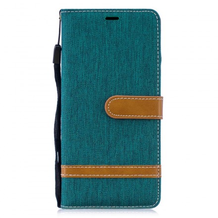Huawei P30 Pro Fabric and Leather Effect Case with Strap