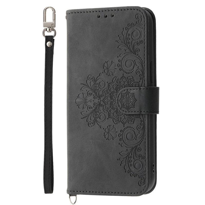 Samsung Galaxy S25 FE Lace Print Case with Strap and Shoulder Strap
