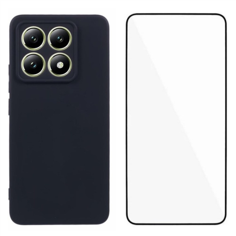 Xiaomi 14T Silicone Matt Case with Screen Protector