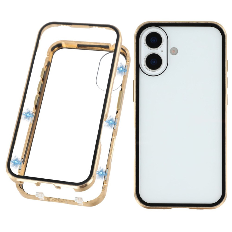 iPhone 17 Double Face Tempered Glass Case with Magnets
