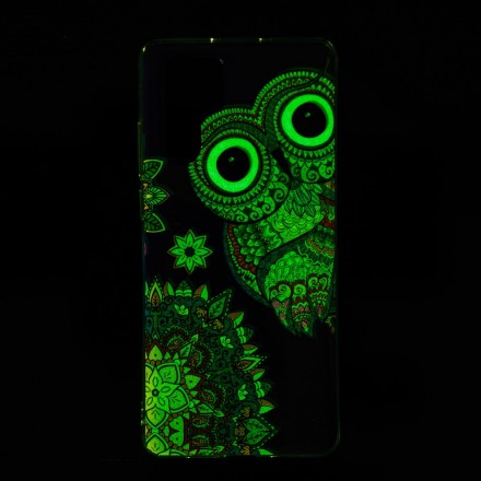 Case Huawei P30 Pro Hibou Mandala Fluorescent