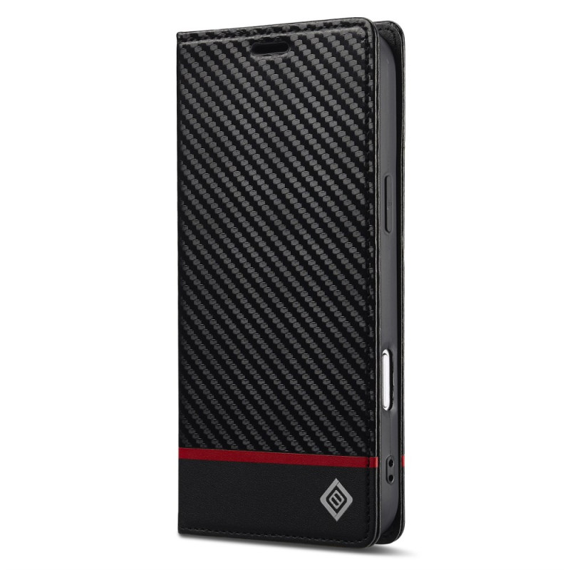 Flip Cover iPhone 17 Pro Carbon Fibre LC.IMEEKE