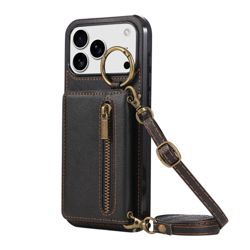 Case iPhone 17 Pro Wallet with Shoulder Strap