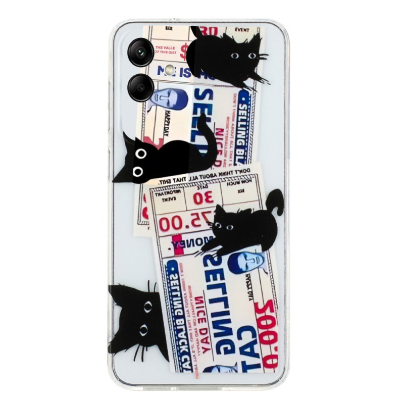 Samsung Galaxy A07 4 Black Cat Case