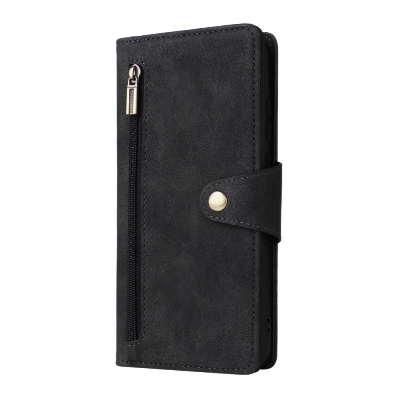Samsung Galaxy A07 Zippered Wallet Case with Hand Strap